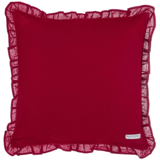 Cuscino Blanc Mariclo Infinity Bordeaux con galettina 45x45 cm