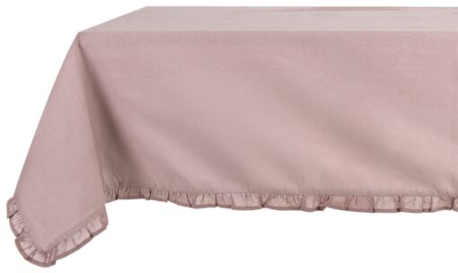 Tovaglia Rose Powder con galetta Blanc Mariclo 150x200 cm Infinity Collection