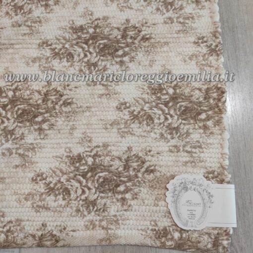 Tappeto Blanc Mariclo Rose 45x75 cm Tourneè Collection Beige