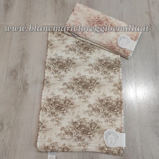 Tappeto Blanc Mariclo Rose 45x75 cm Tourneè Collection Beige