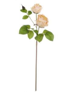 Rosa artificiale Blanc Mariclo Il roseto Collection Miele