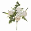 Bouquet peonie Blanc Mariclo L 25 x P 25 x H 35 cm avorio