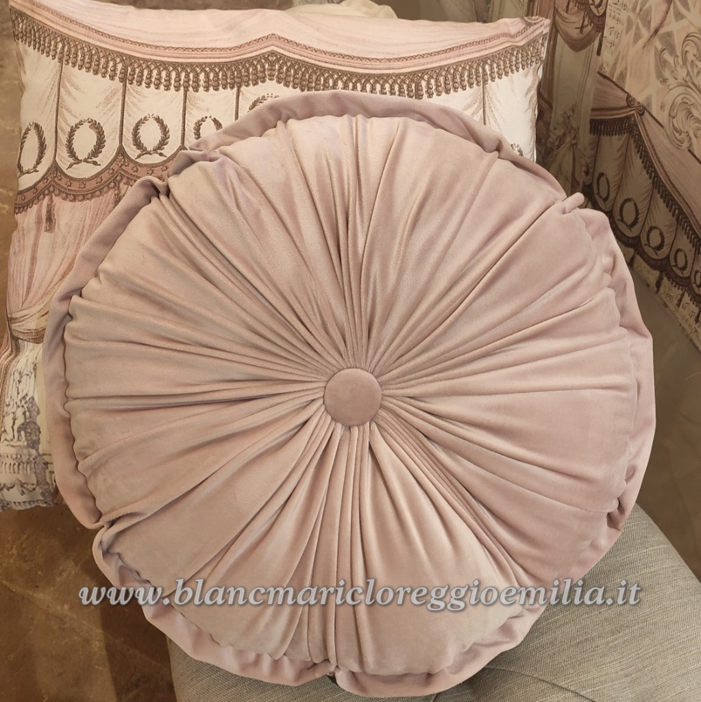 Cuscino quadrato (40 cm) Marlina Rosa chiaro - Tessuto decorativo - Eminza