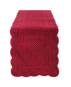 Runner Blanc Mariclo Carmen Collection Rosso Bordeaux