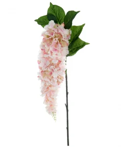 Ortensia artificiale Blanc Mariclo colore rosa chiaro H 120 cm