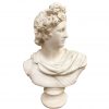 Busto uomo Blanc Mariclò L'antiquario Collection h 81 cm
