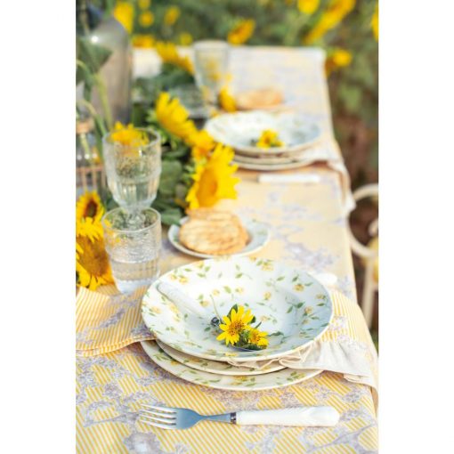 Tovaglia Blanc Mariclò Toile de jouy Giallo