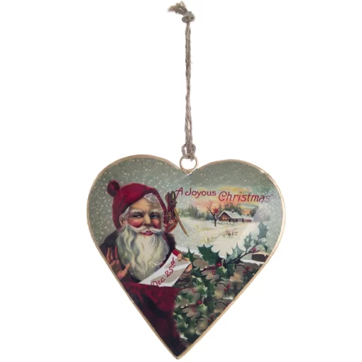 Decoro Cuore Blanc Mariclo Anita Collection Babbo Natale Paesaggio innevato