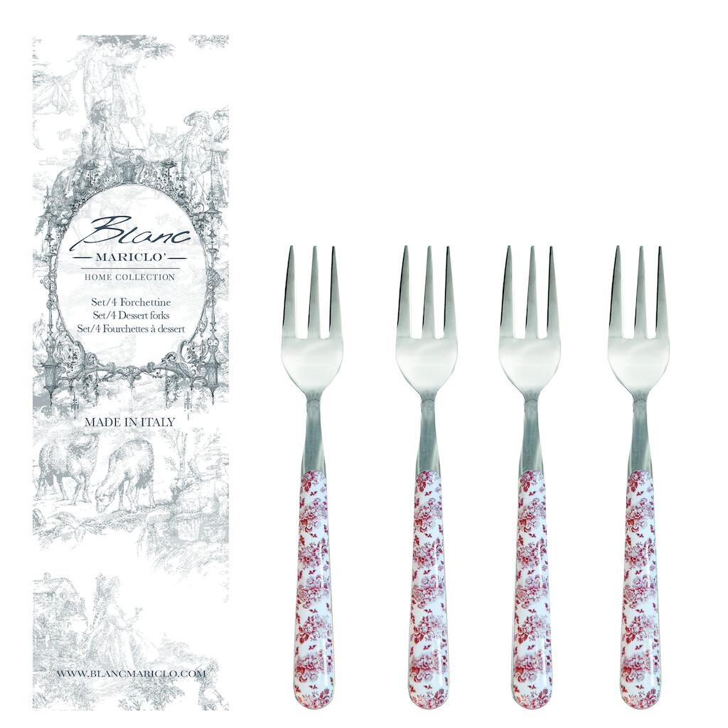 Set 4 forchettine Blanc Mariclo Diana Rose Collection - Blanc