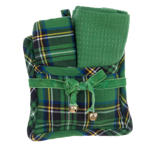 Set presina-2 canovacci Blanc Mariclo Tartan Verde Madison Avenue