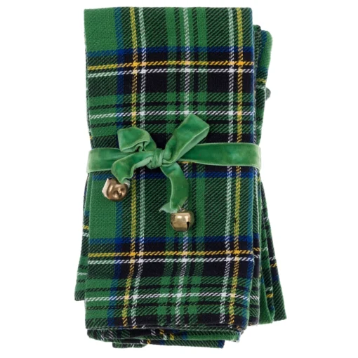 Set 6 tovaglioli Blanc Mariclo Tartan Verde Madison Avenue