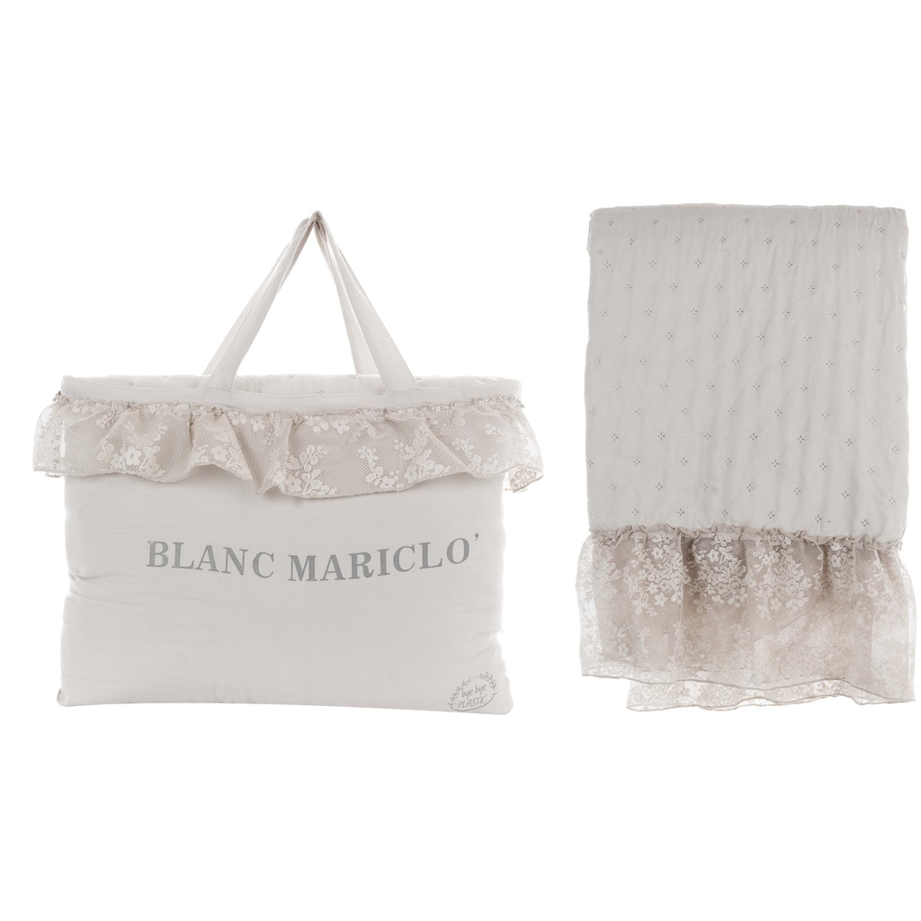 Blanc Mariclò Collezione Louise Melange Boutis Copriletto