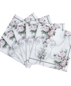 Tovaglioli carta Blanc Mariclo Vintage Floral Collection