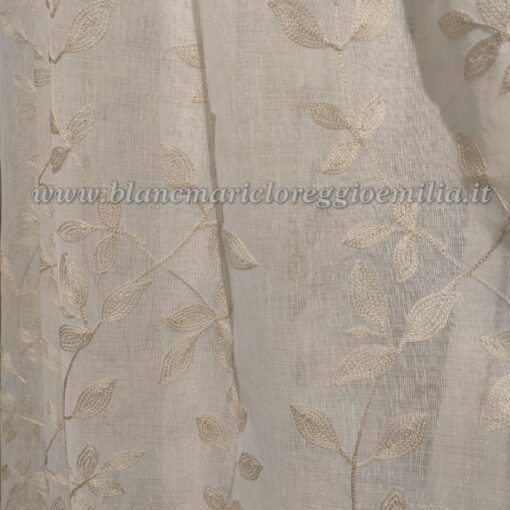 Tenda ricamata Blanc Mariclo Spring Time Collection 150x290 cm Beige A3430799BG