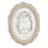 Porta foto ovale Blanc Mariclò Gipsoteca Collection H 22 cm