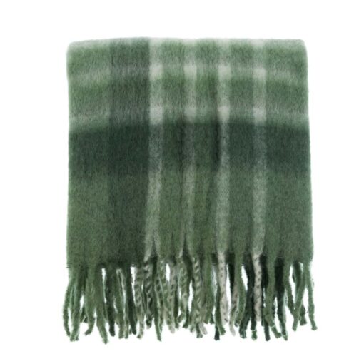 Plaid con frange Blanc Mariclo Vintage Tartan Collection Verde