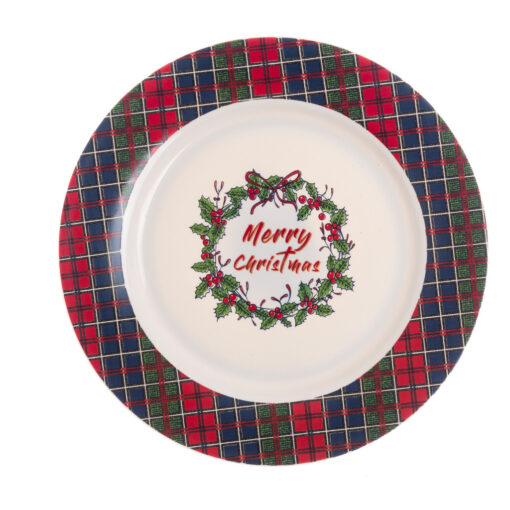 Piattino Blanc Mariclo Bordo Tartan Oh Holy Night