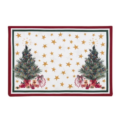 Tovaglietta Blanc Mariclo Natale Italiano Collection 35x48 cm Alberi di Natale