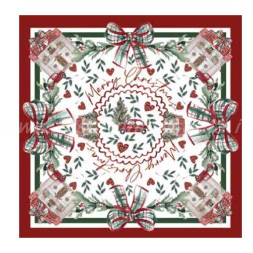 Copritavolo Blanc Mariclo Natale Italiano Collection 125x125 cm