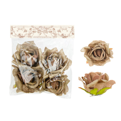 Set 4 rose con clip Blanc Mariclo Dorothea