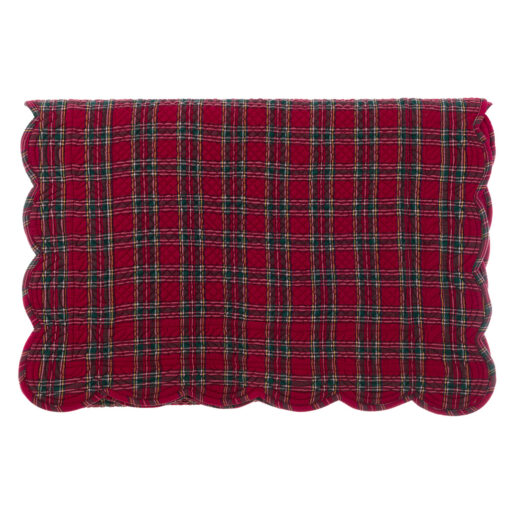 Trapuntino fondo letto cotone Blanc Mariclo Tartan Collection 80X200 cm