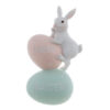 Decoro coniglietto su uovo Blanc Mariclo Nemorino Collection H 17 cm