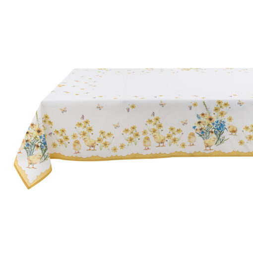 Tovaglia pulcini Blanc Mariclo Sweet Chick Collection 145x220 cm