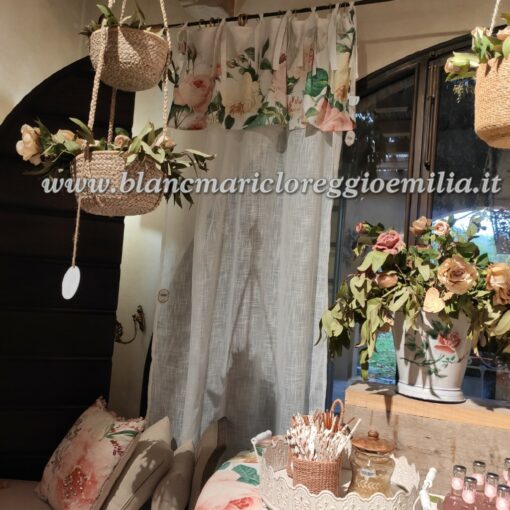 Mantovana Blanc Mariclo Le Rose del Borgo 50x140 cm