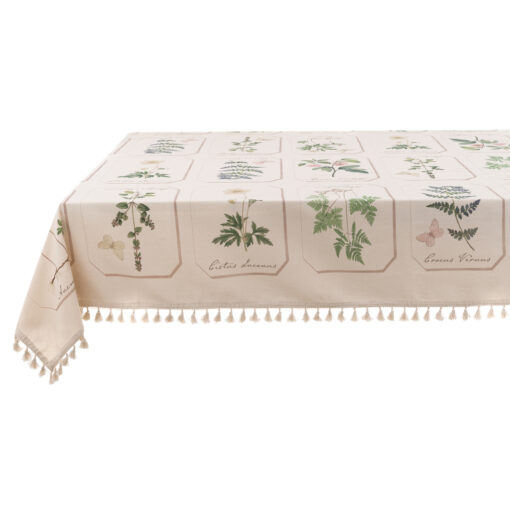 Tovaglia con nappe Blanc Mariclo Le Botanique