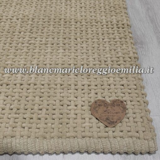 Tappeto rettangolare Blanc Mariclò Row Attitude 50x80 cm Beige 2150 gsm