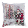 Cuscino velluto stampato su 2 lati Blanc Mariclo Babbo Natale 45x45 cm