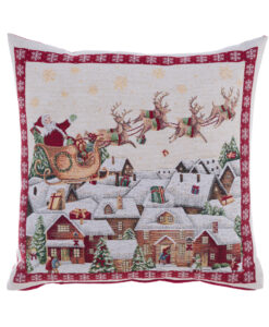 Cuscino gobelin Natale Blanc Mariclo Gobelin Collection 42x42 cm