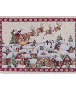 Tovaglietta gobelin Natale Blanc Mariclo Gobelin Collection 33x48 cm