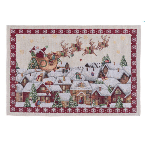 Tovaglietta gobelin Natale Blanc Mariclo Gobelin Collection 33x48 cm