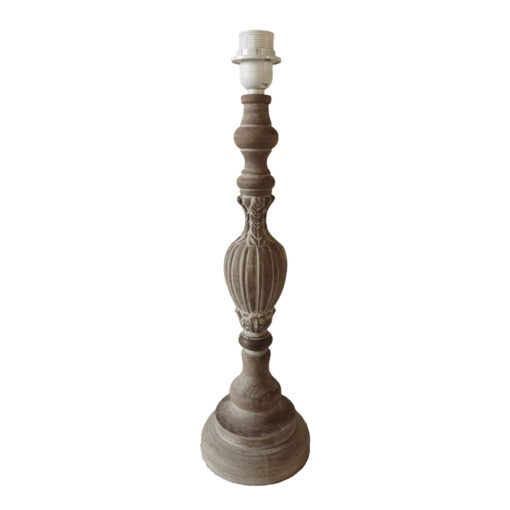 Base lume legno Blanc Mariclo Mafalda Collection H 54 cm