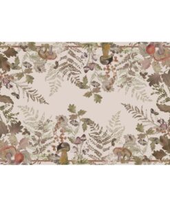 Tovaglia cerata Blanc Mariclo Forêt Enchantée Collection 140x230 cm