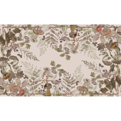 Tovaglia cerata Blanc Mariclo Forêt Enchantée Collection 140x230 cm