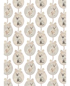 Plaid sherpa Blanc Mariclo Lovely Pets 440 gsm 140x170 cm Gatti