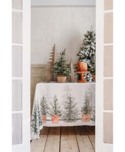 Tovaglia cotone Blanc Mariclo 150x220 cm Winter Wonderland