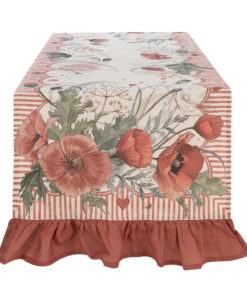 Runner con gala Blanc Mariclo Coquelicot Collection 50x180 cm