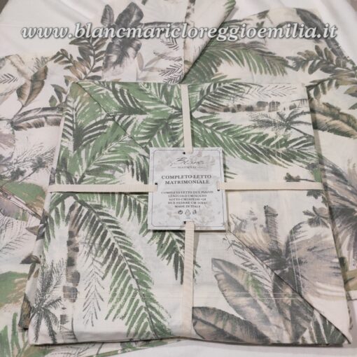 Completo letto 2 piazze Blanc Mariclo Tropicana Collection